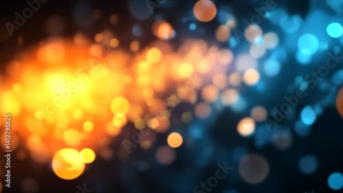 Abstract bokeh explosion of vibrant colors