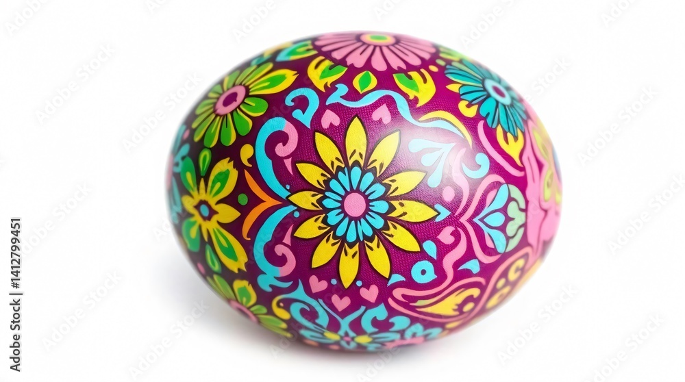 Easter egg intricate patterns in vibrant Easter egg intricate patterns in vibrant