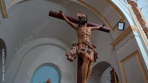 paso de semana santa de las procesiones, de la iglesia de san francisco, ubicada en Popayan Colombia