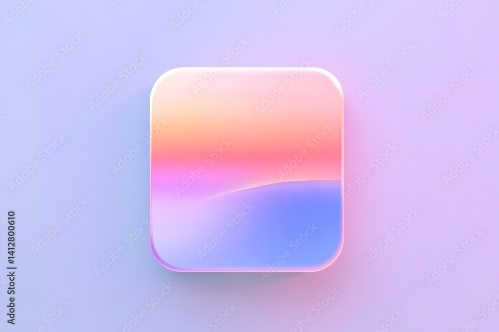 Vibrant gradient ui design icon with pastel shades for settings interface Vibrant gradient ui design icon with pastel shades for settings interface