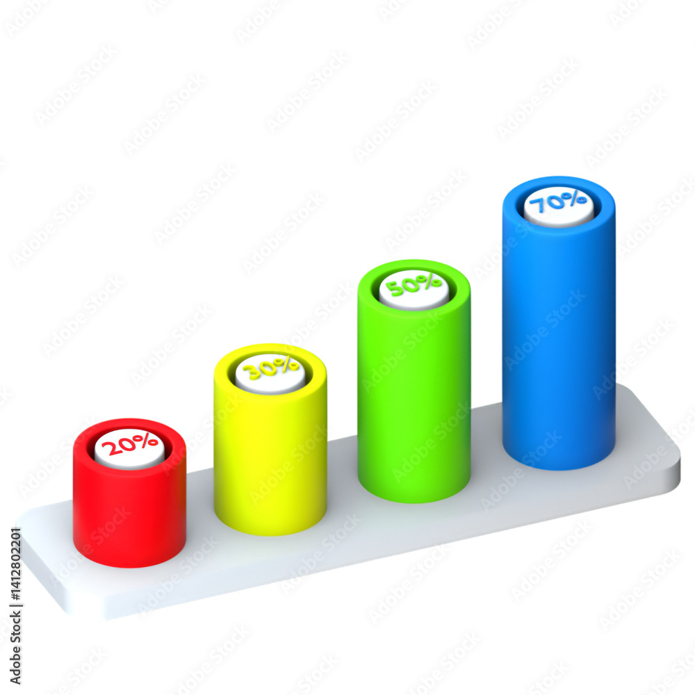 3D render Infographic 3D render Infographic