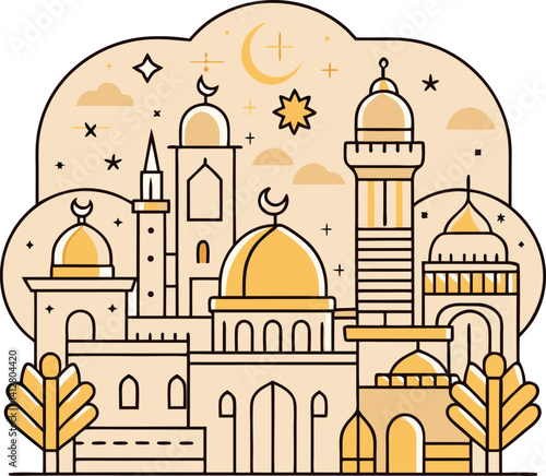 middle-eastern-cityscape--islamic-architecture