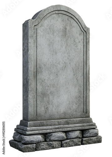 blank gravestone empty tombstone stone memorial grave marker cemetery headstone isolated gravestone gray tombstone weathered grave memorial stone blank headstone png isolated in white
