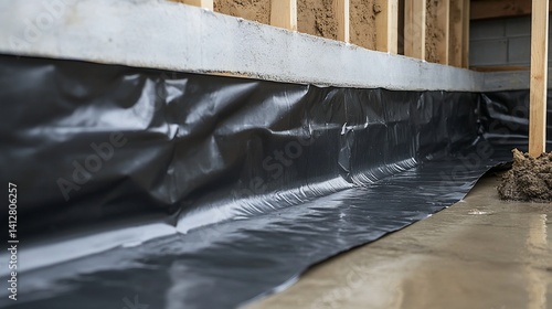 Damp Proof Membrane Installation in New Building Construction
