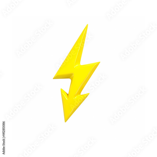 Free Download 3d golden lighting power icons isolated on white background  - GFXLoad