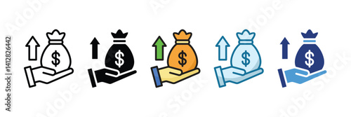 Investment Icon Set Multiple Style Collection