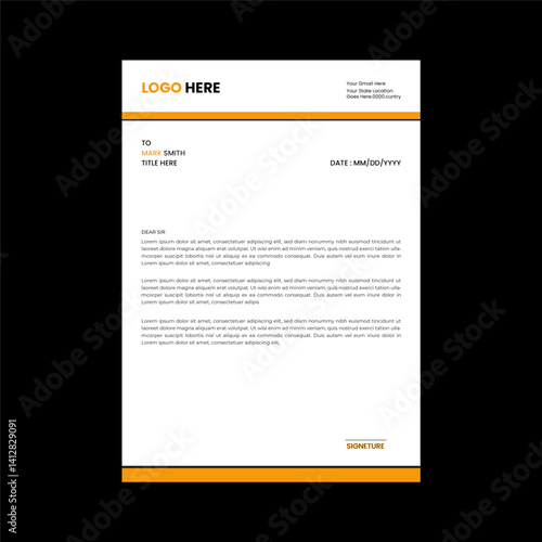 Modern Letterhead Template..