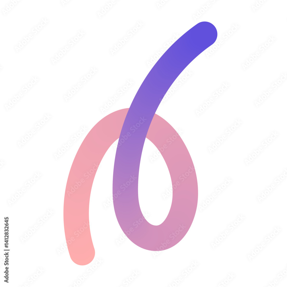 Abstract gradient wave pattern with wavy 3D shapes and geometric squiggles. Modern doodle design with colorful ribbon elements. Flat vector illustration isolated on white background. Abstract gradient wave pattern with wavy 3D shapes and geometric squiggles. Modern doodle design with colorful ribbon elements. Flat vector illustration isolated on white background.