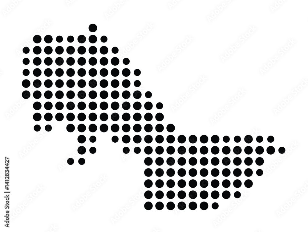Symbol Map of Cambridge (United States) showing the city with a pattern of just a few black dots Symbol Map of Cambridge (United States) showing the city with a pattern of just a few black dots