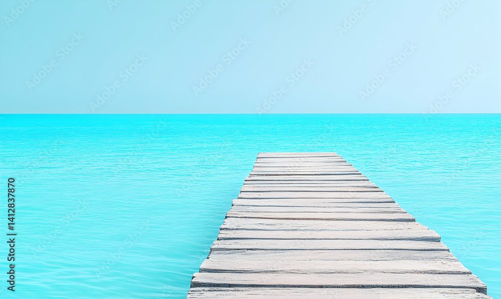 Fototapeta premium Serene Tropical Pier