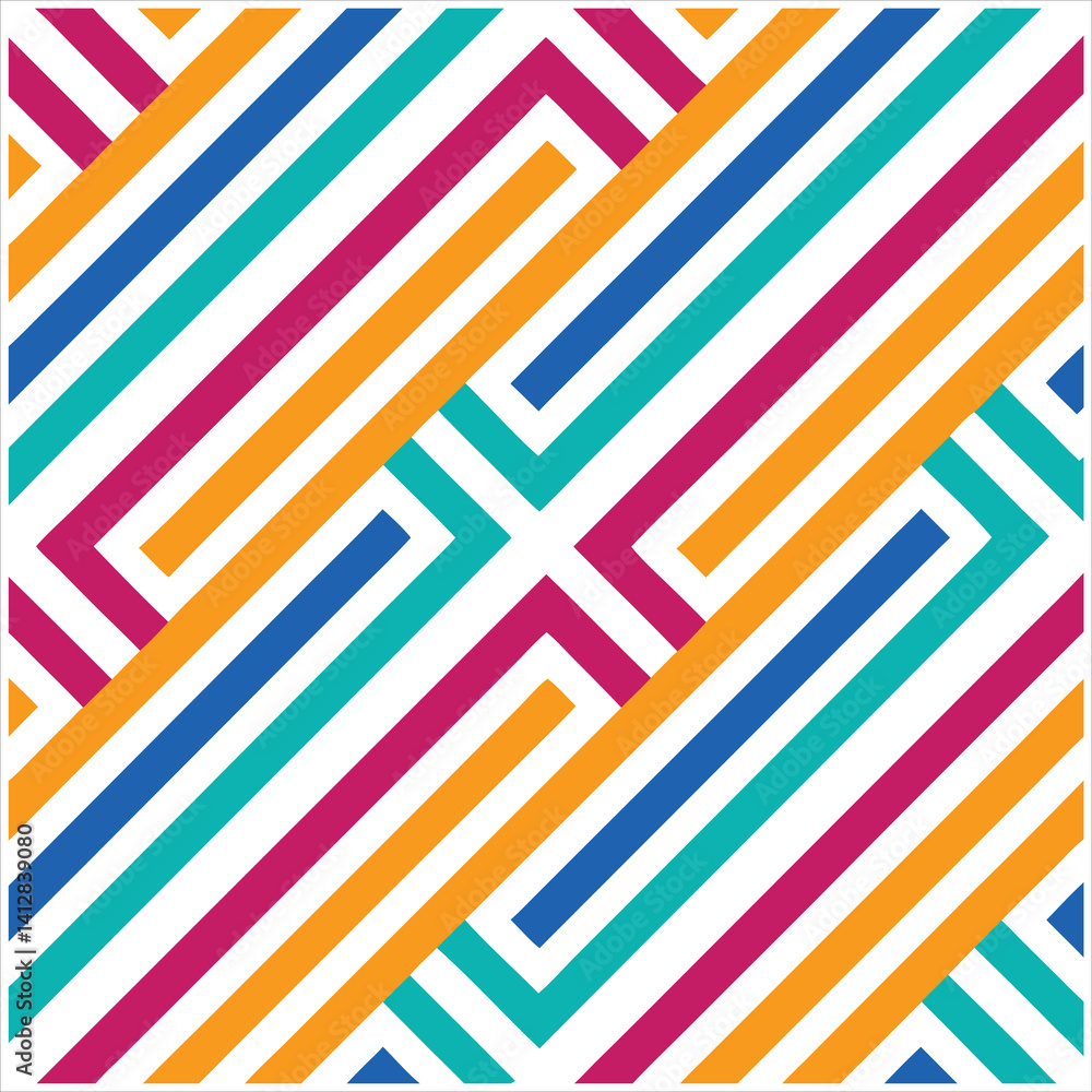 Vibrant Linear Seamless Patterns Colorful Digital Background Set. Vibrant Linear Seamless Patterns Colorful Digital Background Set.