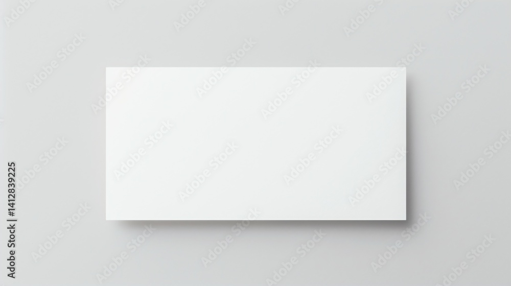 Blank white card on a flat surface, symbolizing simplicity and clarity in design. Blank white card on a flat surface, symbolizing simplicity and clarity in design.