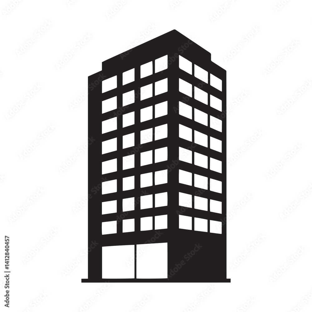 vector illustration of building, Black Building Icons Set - Vector City Architecture and Infrastructure Symbols vector illustration of building, Black Building Icons Set - Vector City Architecture and Infrastructure Symbols