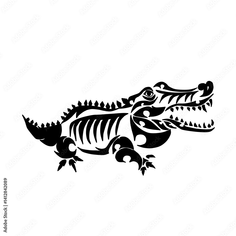 Fototapeta premium Lai Thai 14 (Black Crocodile)