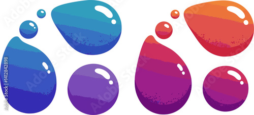 Soap Bubbles Solid Icon. Set Of Soapy Air Bubbles Floating , water bubbles In Different Arrangements Silhouette Symbol. Isolated Vector Illustration
