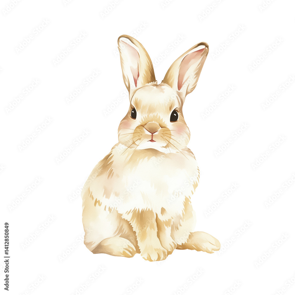Fototapeta premium Easter bunny on transparent background