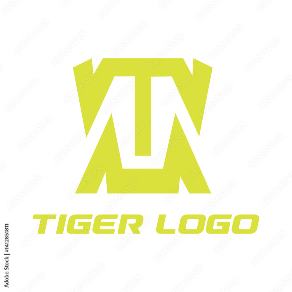Obraz premium Tiger logo design 