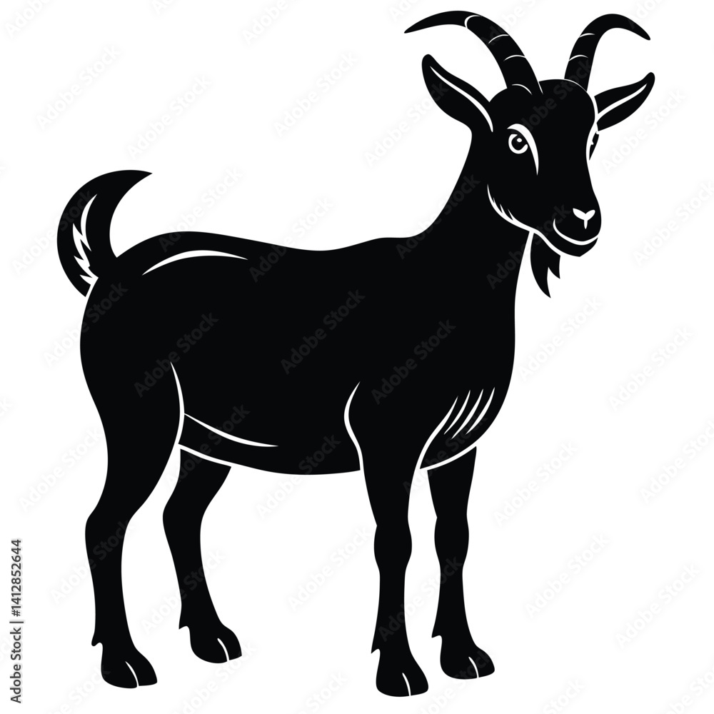 Fototapeta premium kiko goat icon