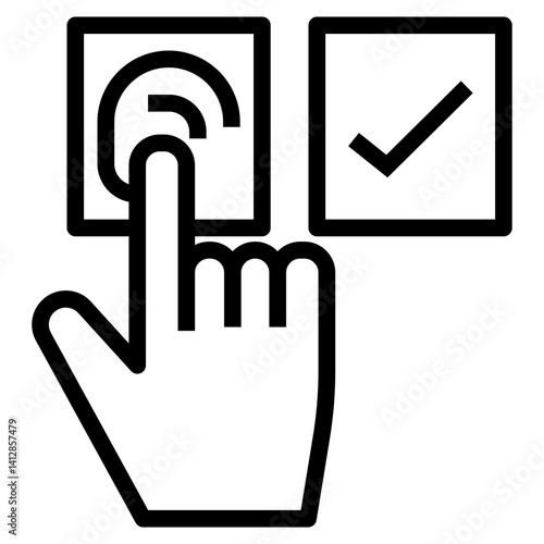 biometric vector icon