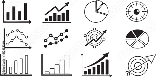 Graph Growth Chart Infographics for business groth statistics motion graphics