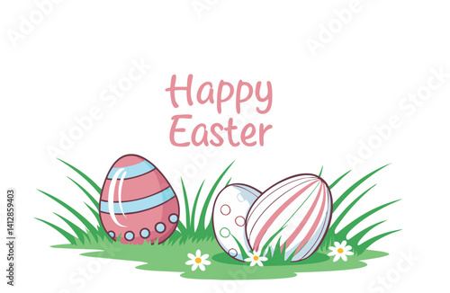  Happy Easter day sale promotion vector element design  for  banner, poster or flyer , ad, promotion,  web-banner, article  and seasonal projects