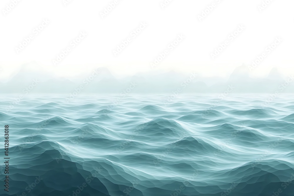 Misty Sea Landscape Misty Sea Landscape