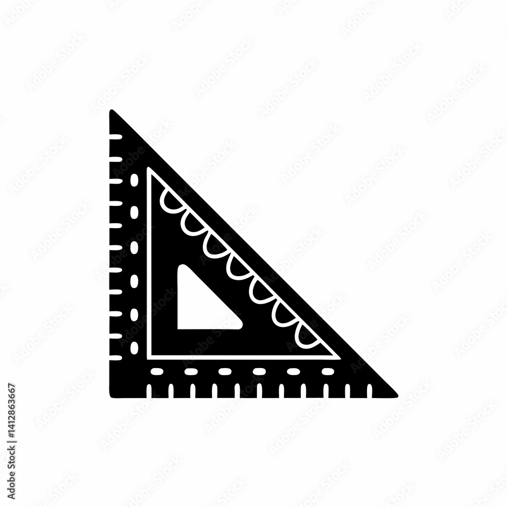 creative details Ruler Icon Vector Illustration creative details Ruler Icon Vector Illustration