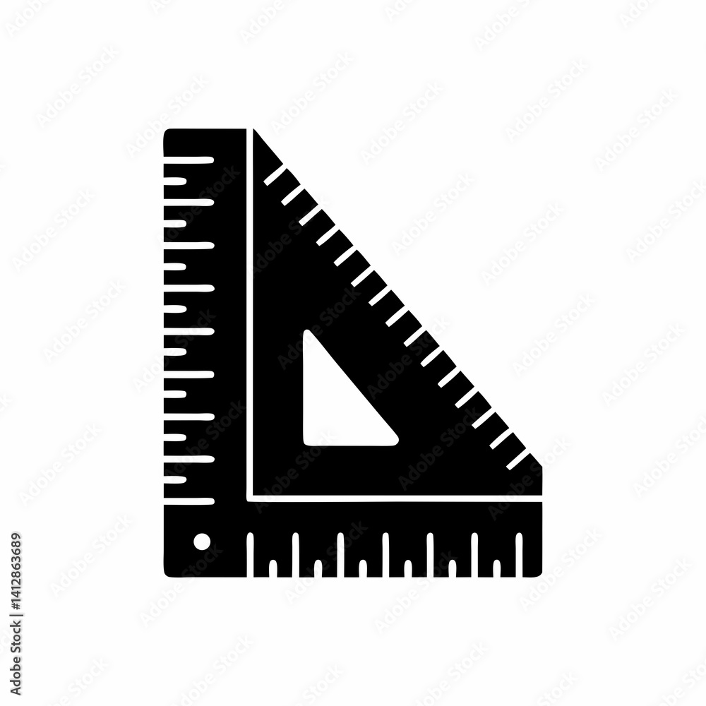 creative details Ruler Icon Vector Illustration creative details Ruler Icon Vector Illustration
