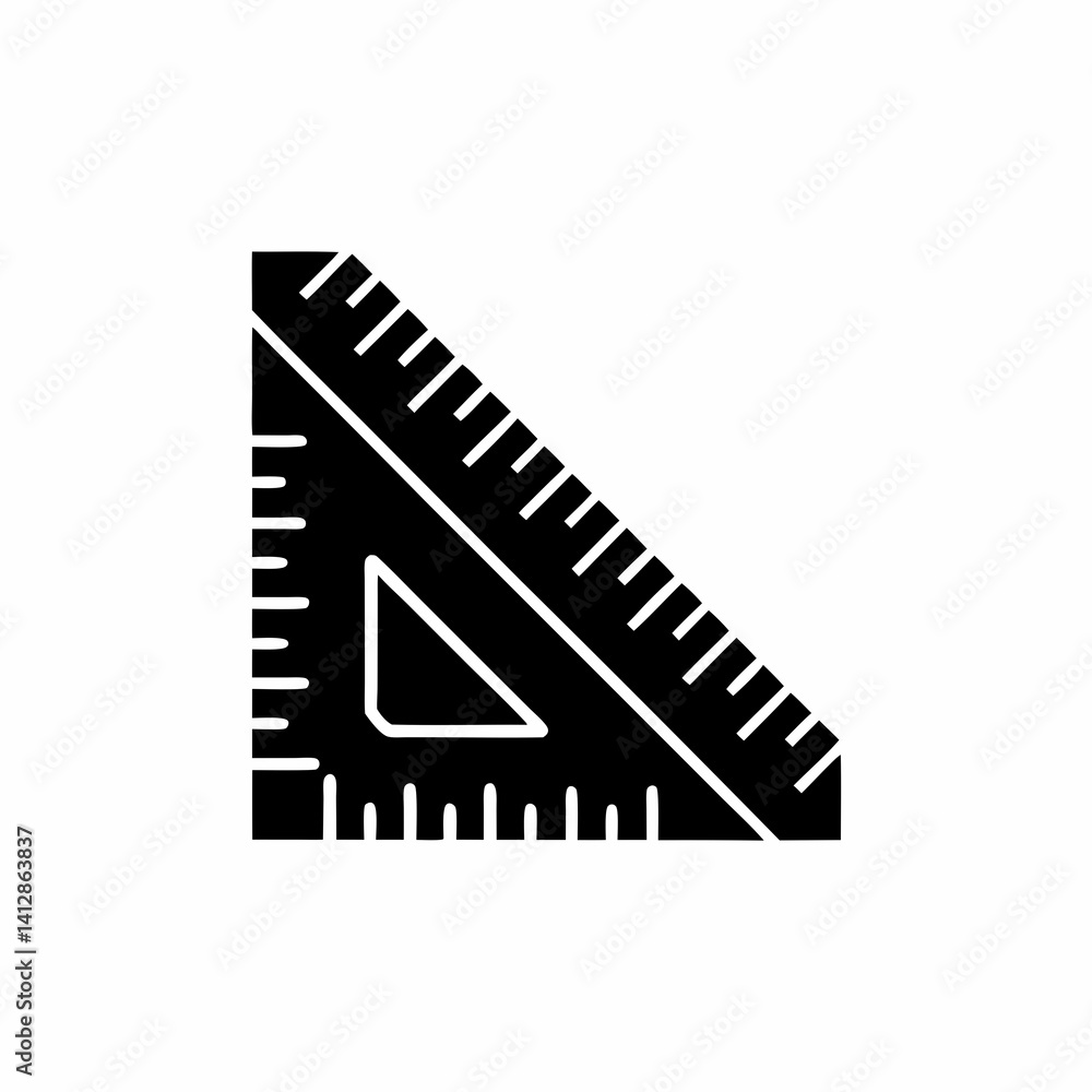 creative details Ruler Icon Vector Illustration creative details Ruler Icon Vector Illustration