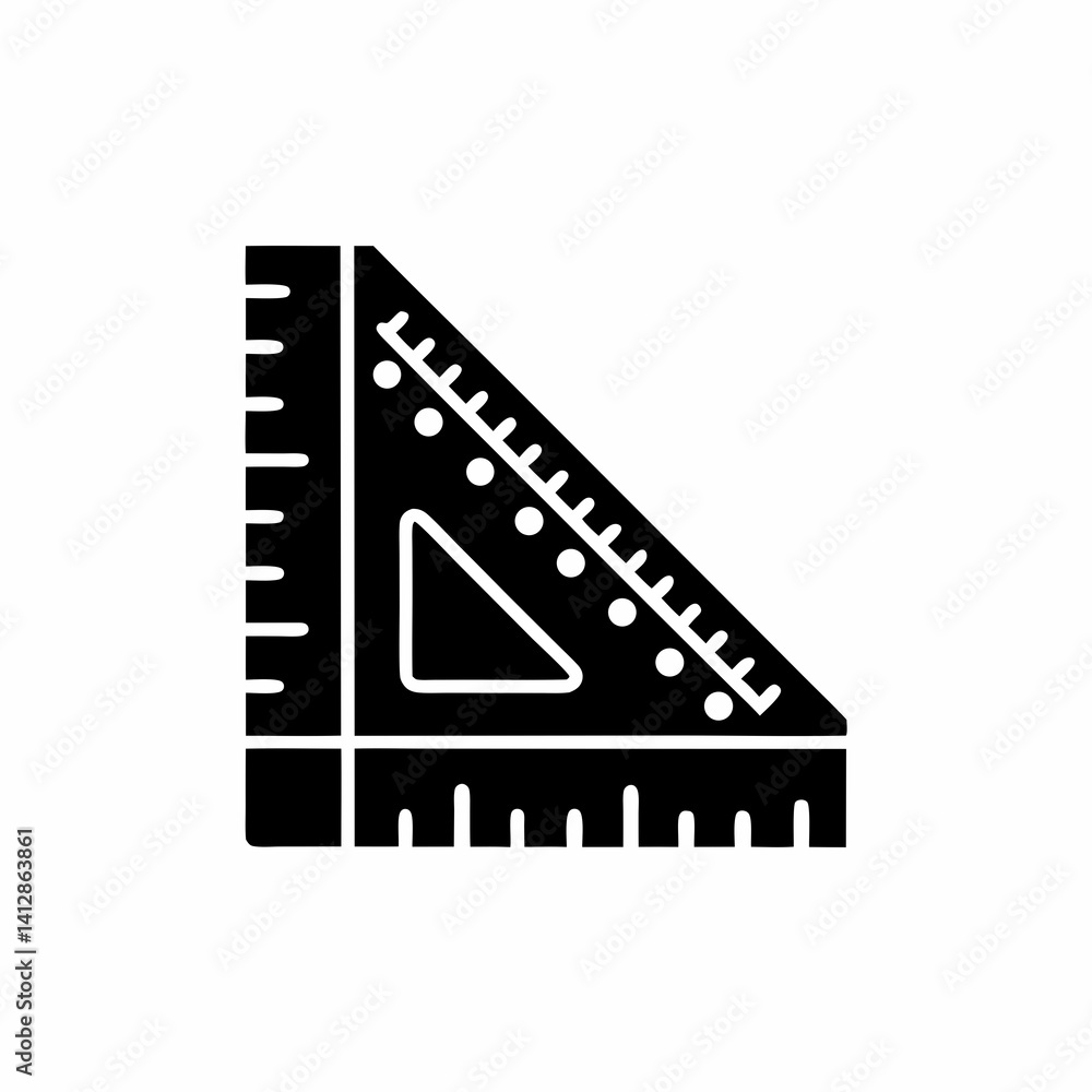 Fototapeta premium creative details Ruler Icon Vector Illustration