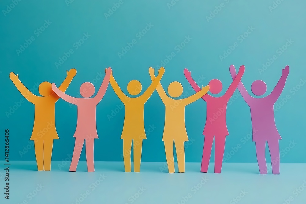 Happy Diverse Team Celebrating Unity2 Happy Diverse Team Celebrating Unity2
