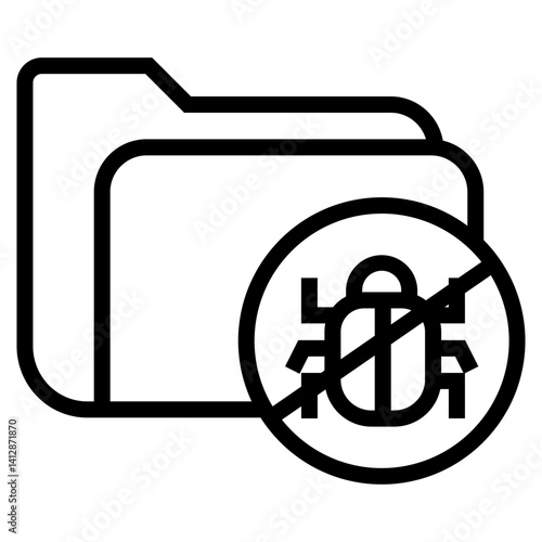 destroy infected files vector icon