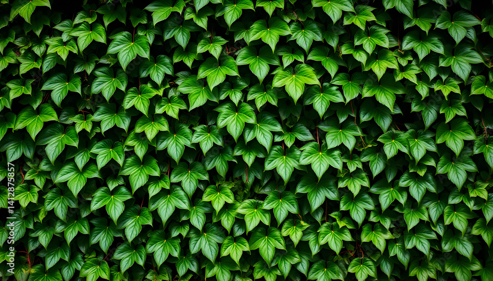 Green vine wall texture. Tropical background, pop art. with white shades Green vine wall texture. Tropical background, pop art. with white shades