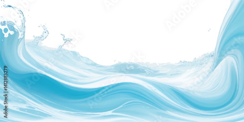 
Clean and Simple Blue and White water ocean Flowing Curve Background Template with a Minimalist Design, Ideal for Flyers, Brochures, and Web Banners
