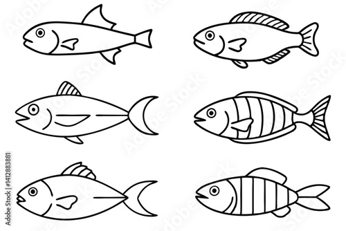 Fish Farm Vector Set for Eco-Friendly Concepts