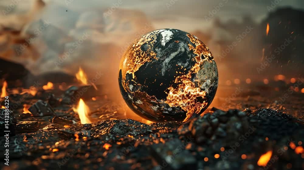 Burning Planet: A Visual Metaphor for Climate Change Burning Planet: A Visual Metaphor for Climate Change