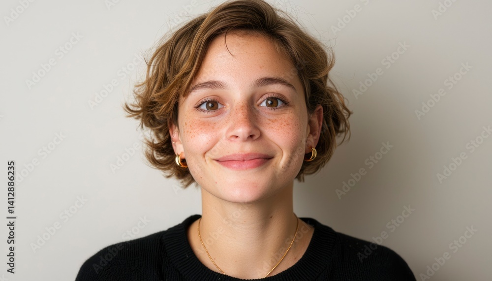 Young woman with a friendly smile Young woman with a friendly smile