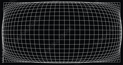 Background with brutalism style in the form of curved lines like a net and perspective images, will be suitable for designs with a strong style