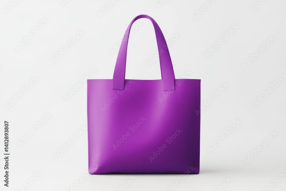 Purple tote bag, simple design (2) Purple tote bag, simple design (2)