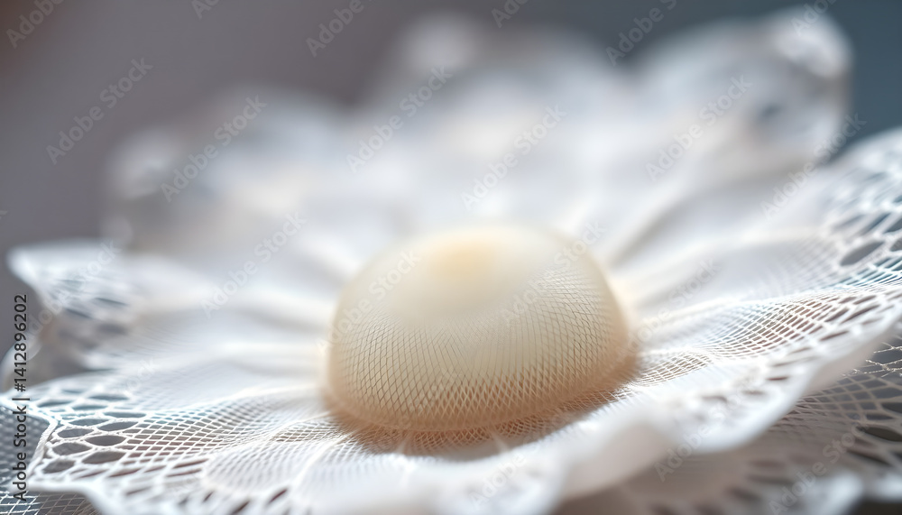 Fototapeta premium close up of a white flower on a table