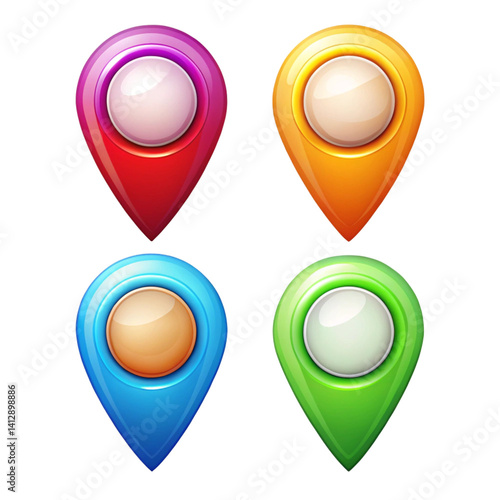 Free Download set of map pointers - GFXLoad