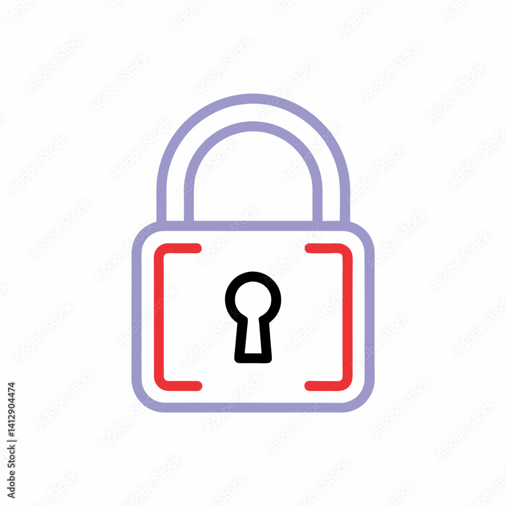 Lock Icon Security and Privacy Vector Symbol on White Background
Lock Icon Security and Privacy Vector Symbol on White Background
