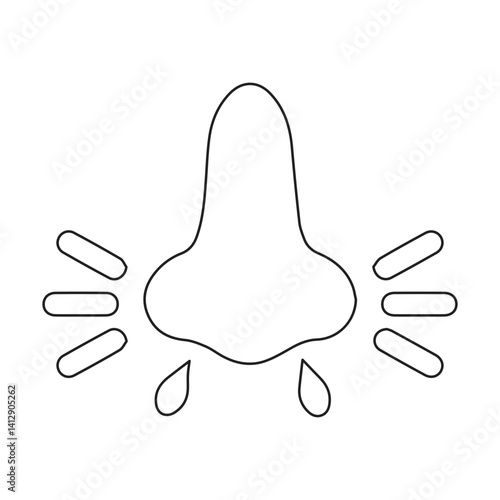 influenza line icon