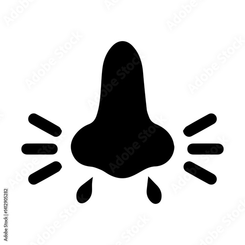 influenza glyph icon