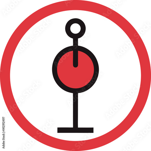 alarm clock icon on white background