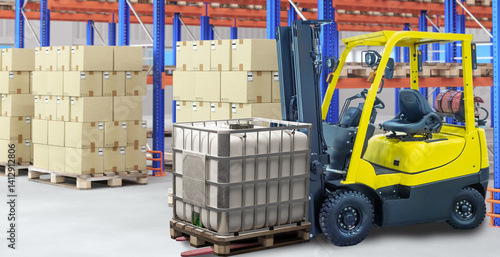 Warehouse enterprise. Forkl...