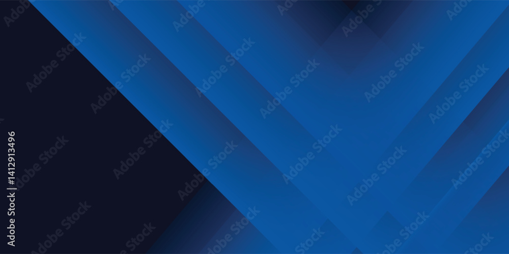Fototapeta premium Dark blue modern business abstract background. Vector illustration design