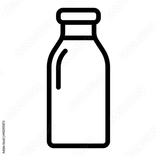 bottle of milk icon vector illustration.