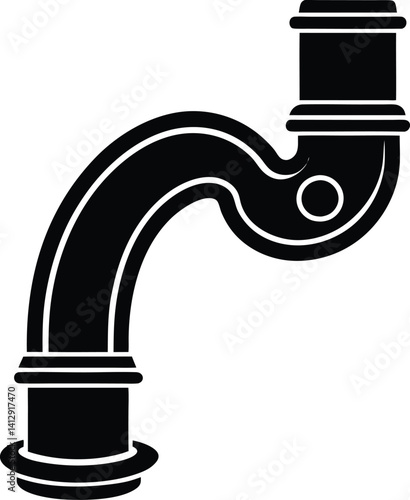  Pipe bender silhouette vector