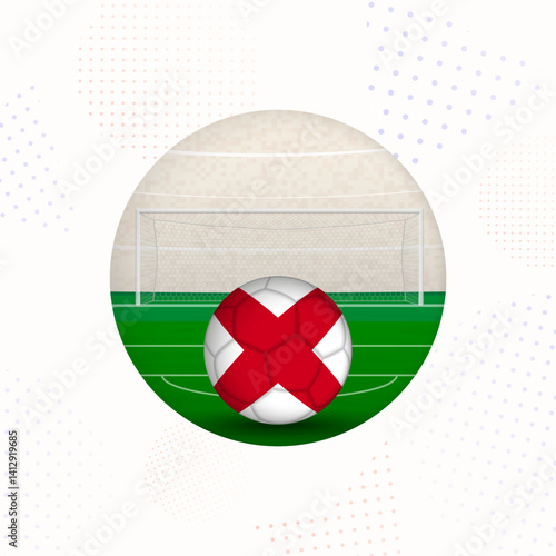 Alabama Flag Football Image for Sports Promotions, Alabama Soccer Ball Ready for Kickoff.